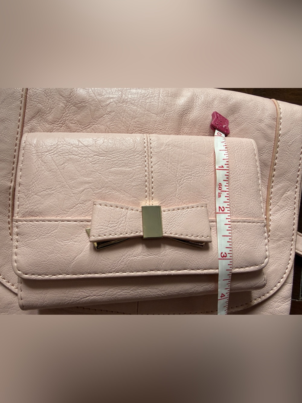 Women’s Blush Pink Crossbody Bag with Matching Wallet - Picture 16 of 16